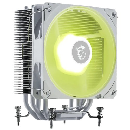 MSI MAG COREFROZR AA13 - Wihite, CPU Air Cooler, 120mm ARGB Fan, 4× 6mm Heat Pipes, LGA1700/1851, AM4/AM5