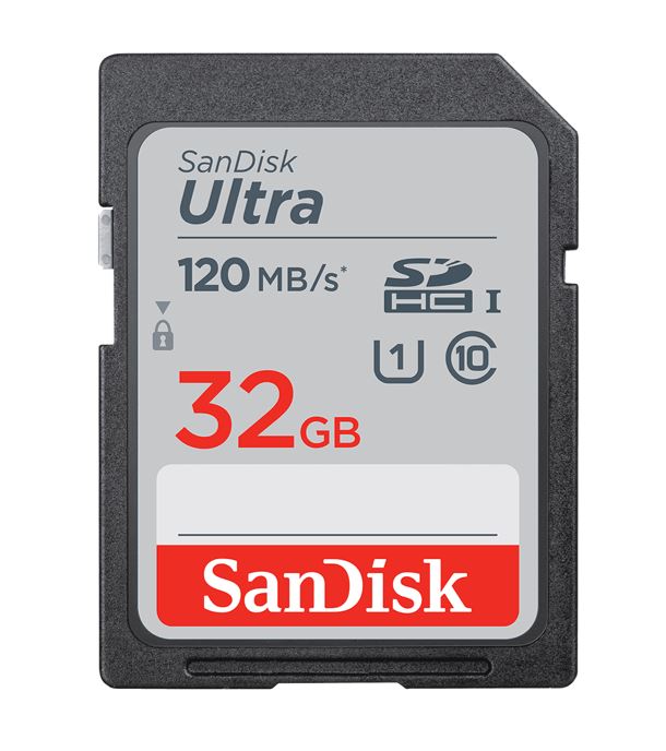 SanDisk Ultra 32GB SDHC SDXC UHS-I Memory Card 120MB/s Full HD Class 10 Speed Shock Proof Temperature Proof Water Proof X-ray Proof (EOL)