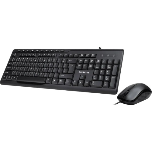 Gigabyte KM6300 USB Wired Keyboard & Mouse Combo multimedia controls 1000dpi Adjustable Portable slim receiver Stylish design comfort