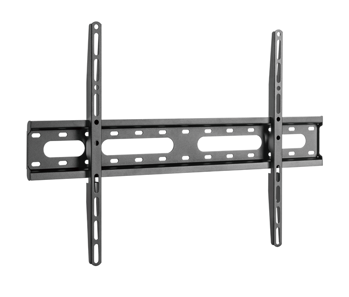 Brateck KL31-46F Super Economy Fixed TV Wall Mount, Fit Screen Size: 37'-80' Up to 45 KG, Fine Texture Black, 635x420x27mm