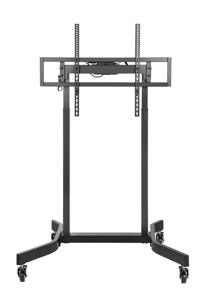 Brateck Standard Motorized TV Cart Fit 55'-100' Up to 120kg- Matte Black , VESA Compatible: 200x200 up to 800x600 (LS)