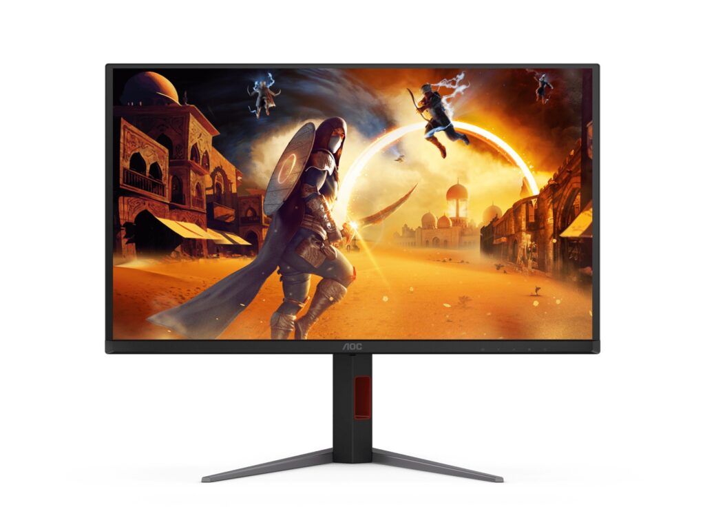 AOC 26.5' QD-OLED, 2560×1440@280Hz, 0.03ms, 1000cd/m² HDR, DCI-P3 99%, sRGB 100%, 1.07B colors, DP1.4, HDMI2.1, USB 3.2×4, VESA 100×100, 130mm
