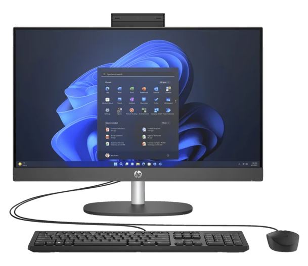 HP ProOne 245 G10 AIO 23.8'/24' FHD NT Intel i5-1334U 16GB 512GB SSD WIN 11 PRO Intel® Iris® Xᵉ Graphics WiFi6 Keyboard+Mouse 1Yr OS WTY Iron gray