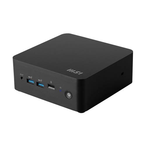 MSI Cubi NUC 1M-015BAU miniPC barebone, Black Intel Core 7-150U DDR5 2*M.2 2*HDMI 2*TBT 2*LAN Wifi6 Card Reader Switch Cable 3Y